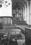 81661 Interieur van de Jacobikerk (Jacobskerkhof) te Utrecht : kerkzaal met het orgel.